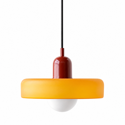 white glass pendant light