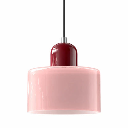 white glass pendant light