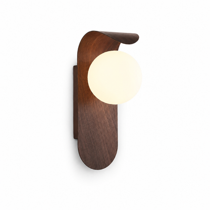 wooden wall sconce
